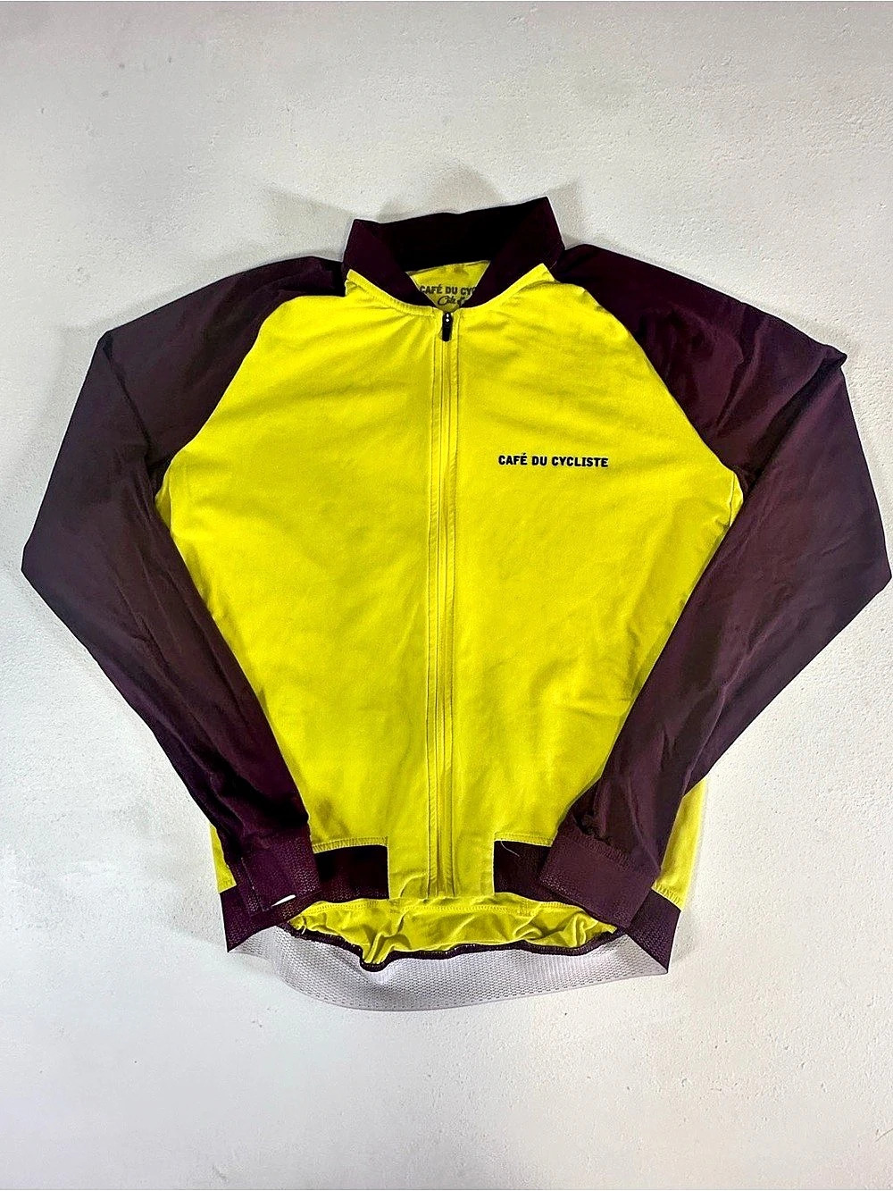 Café du Cycliste Cycling Performance Jacket Yellow Medium